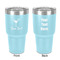 Cocktails 30 oz Stainless Steel Tumbler - Teal - Double-Sided (Personalized)