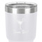 Cocktails 30 oz Stainless Steel Ringneck Tumbler - White - Close Up