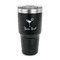 Cocktails 30 oz Stainless Steel Ringneck Tumblers - Black - FRONT