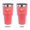 Cocktails 30 oz Stainless Steel Tumbler - Coral - Double Sided (Personalized)