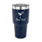 Cocktails 30 oz Stainless Steel Ringneck Tumblers - Navy - FRONT