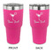 Cocktails 30 oz Stainless Steel Ringneck Tumblers - Pink - Double Sided - APPROVAL