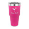 Cocktails 30 oz Stainless Steel Ringneck Tumblers - Pink - FRONT