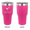 Cocktails 30 oz Stainless Steel Ringneck Tumblers - Pink - Single Sided - APPROVAL