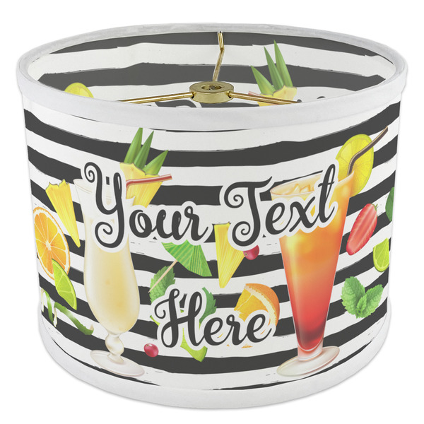 Cocktails 8" Drum Lampshade - ANGLE Poly-Film