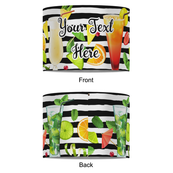 Cocktails 8" Drum Lampshade - APPROVAL (Fabric)