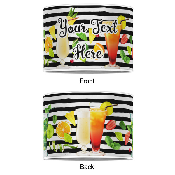 Cocktails 8" Drum Lampshade - APPROVAL (Poly Film)