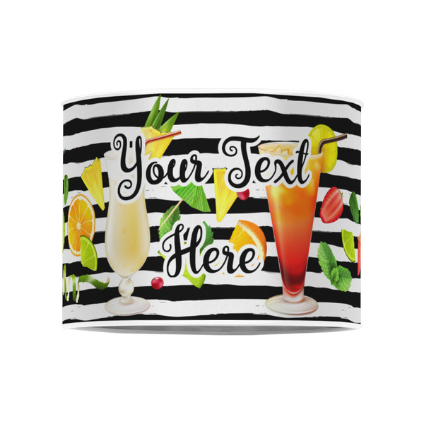 Cocktails 8" Drum Lampshade - FRONT (Poly Film)