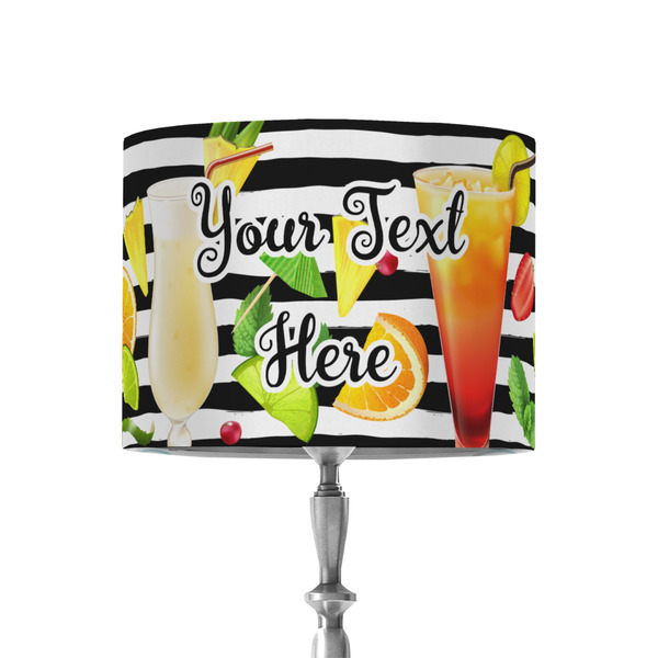 Custom Cocktails 8" Drum Lamp Shade - Fabric (Personalized)