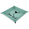 Cocktails 9" x 9" Teal Leatherette Snap Up Tray - MAIN