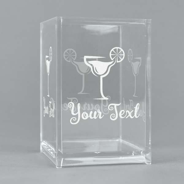 Custom Cocktails Acrylic Pen Holder (Personalized)