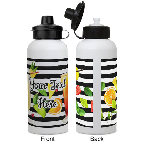 Cocktails Aluminum Water Bottle - White APPROVAL
