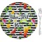 Cocktails 8" Glass Appetizer / Dessert Plates - Single or Set (Personalized)