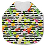 Cocktails Jersey Knit Baby Bib w/ Name or Text
