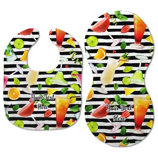 Cocktails Baby Bib & Burp Set - Approval (new bib & burp)