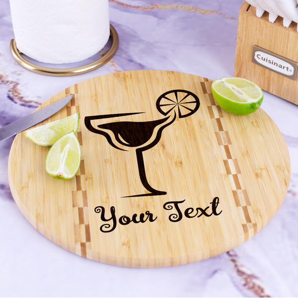 Cocktails Bamboo Cutting Board - In Context
