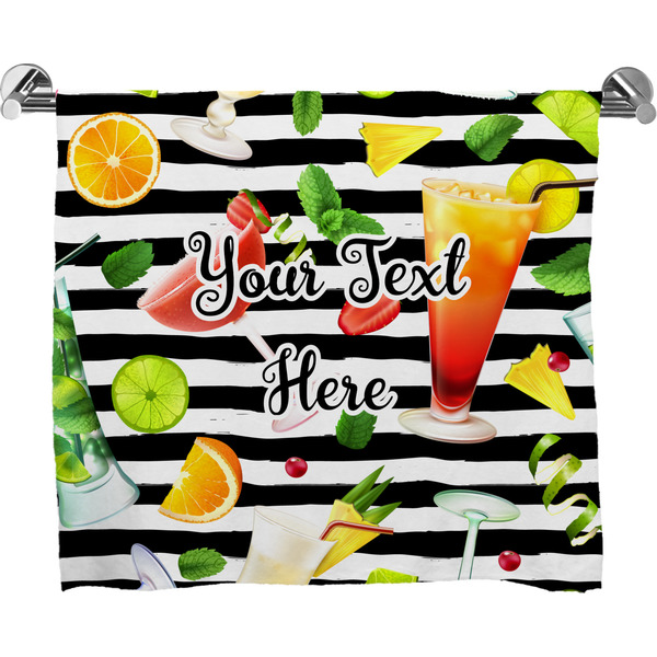 Custom Cocktails Bath Towel (Personalized)