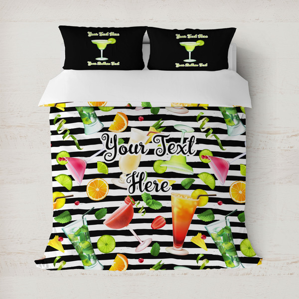 Custom Cocktails Duvet Cover (Personalized)