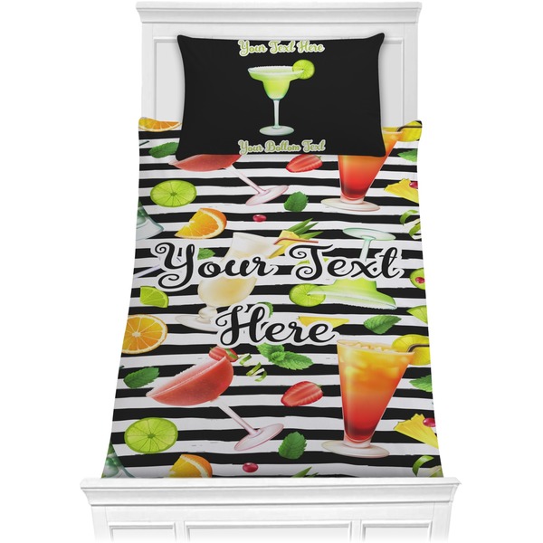 Custom Cocktails Comforter Set - Twin XL (Personalized)