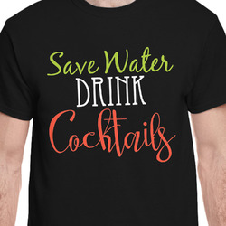 Cocktails T-Shirt - Black - Large