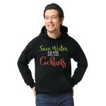 Cocktails Hoodie - Black - Large