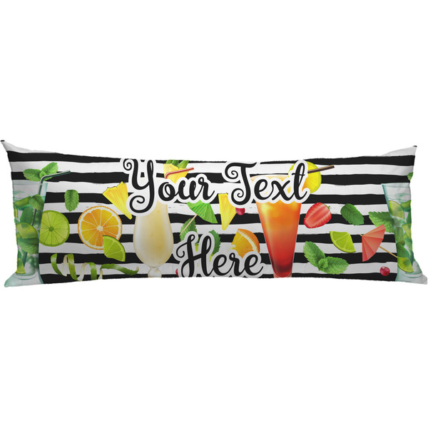 Custom Cocktails Body Pillow Case (Personalized)