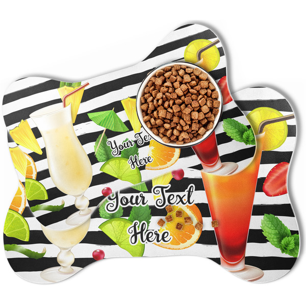Cocktails Bone Shaped Dog Mats - MAIN
