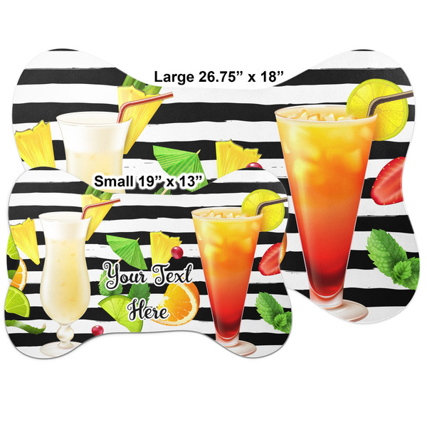 Cocktails Bone Shaped Mat Comparison