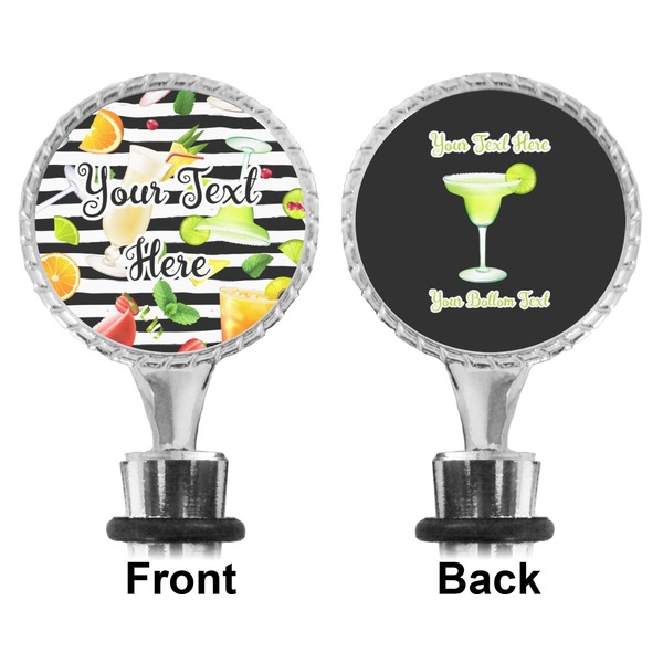 Cocktails Bottle Stopper - Front and Back