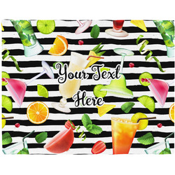 Cocktails Woven Fabric Placemat - Twill w/ Name or Text