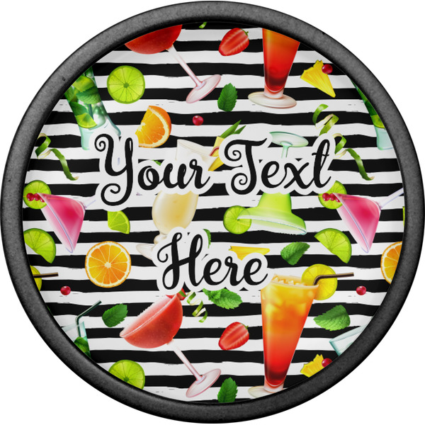 Cocktails Cabinet Knob - Black - Front