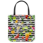 Cocktails Canvas Tote Bag - Small - 13"x13" (Personalized)