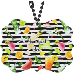 Cocktails Rear View Mirror Charm (Personalized)