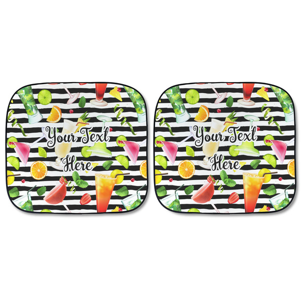 Cocktails Car Sun Shades - FRONT