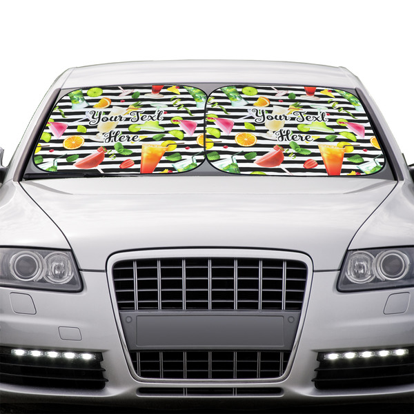 Cocktails Car Sun Shades - IN CONTEXT