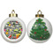 Cocktails Ceramic Christmas Ornament - X-Mas Tree (APPROVAL)