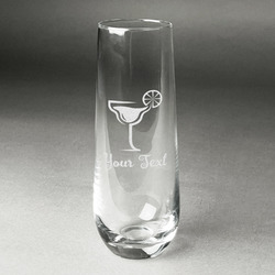 Cocktails Champagne Flute - Stemless Engraved - Single (Personalized)