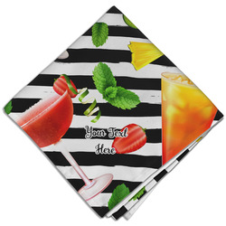 Cocktails Cloth Dinner Napkin - Single w/ Name or Text