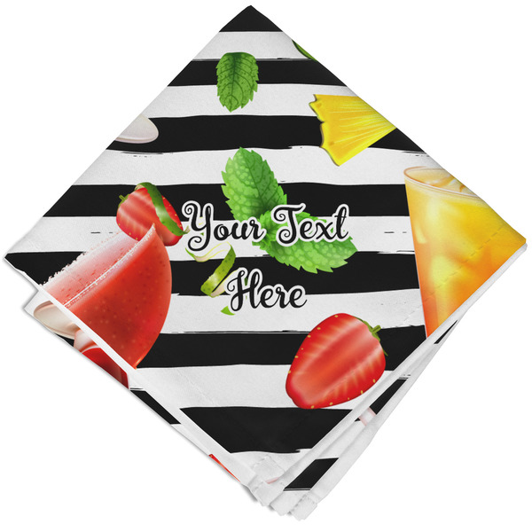 Custom Cocktails Cloth Napkin w/ Name or Text