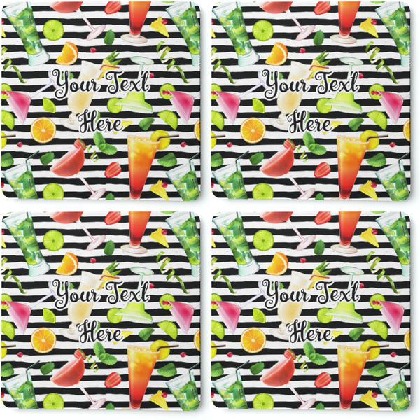 Cocktails Coaster Rubber Back - Apvl