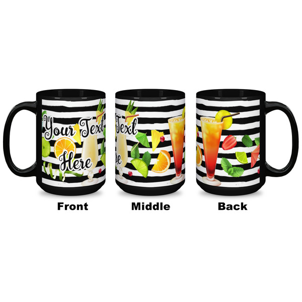 Cocktails Coffee Mug - 15 oz - Black APPROVAL