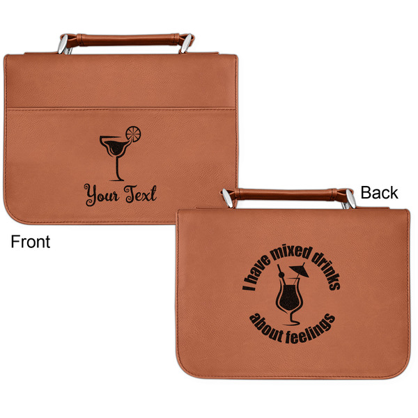 Cocktails Cognac Leatherette Bible Covers - Small Double Sided Apvl