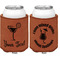Cocktails Cognac Leatherette Can Sleeve - Double Sided Front and Back