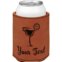 Cocktails Leatherette Can Sleeve - Double Sided (Personalized)