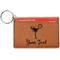 Cocktails Cognac Leatherette Keychain ID Holders - Front Credit Card