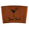 Cocktails Cognac Leatherette Mug Sleeve - Flat
