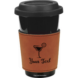 Cocktails Leatherette Cup Sleeve - Double Sided (Personalized)