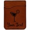 Cocktails Cognac Leatherette Phone Wallet close up