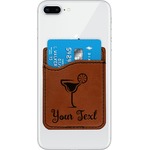 Cocktails Leatherette Phone Wallet (Personalized)