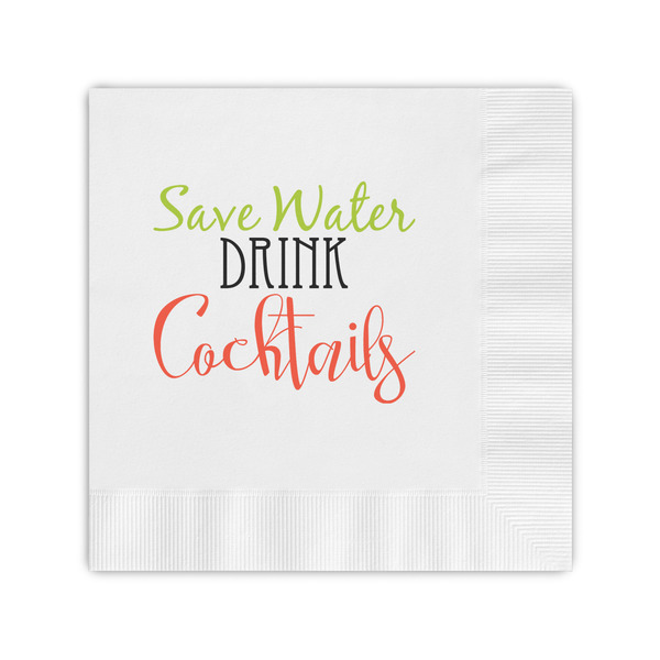 Custom Cocktails Coined Cocktail Napkins